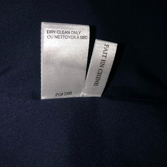 Amanda & Chelsea Business Office Professional Chambray Blue Ruched Sleeve Blazer - Picture 9 of 10